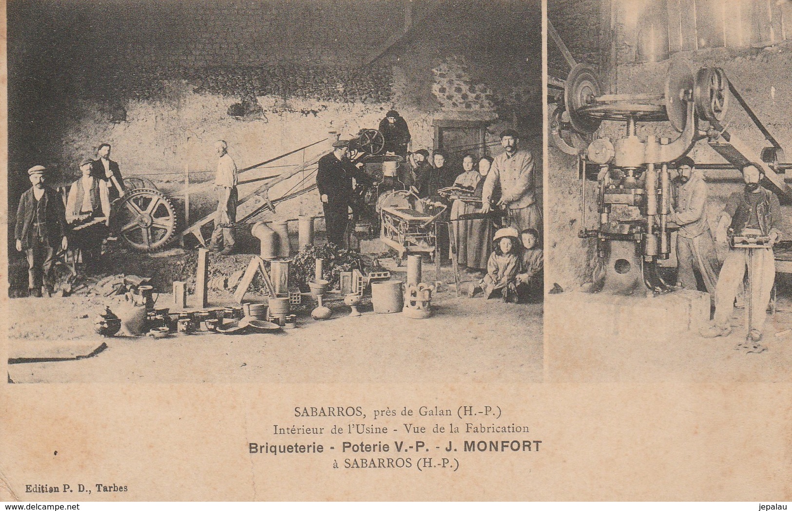 Sabarros Près Galan - Briqueterie Poterie V.P. - J.Monfort - Galan