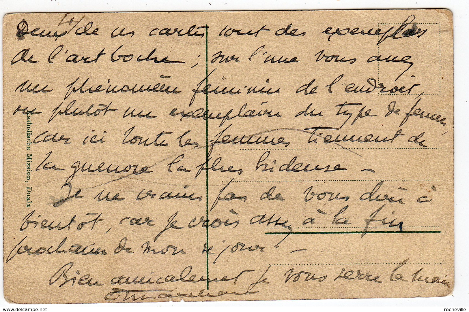 Cameroun- Ringkampf, Sanaga, Kamerun- Groupe Assistant à Une Lutte-  CPA Scans Recto-verso - Cameroun