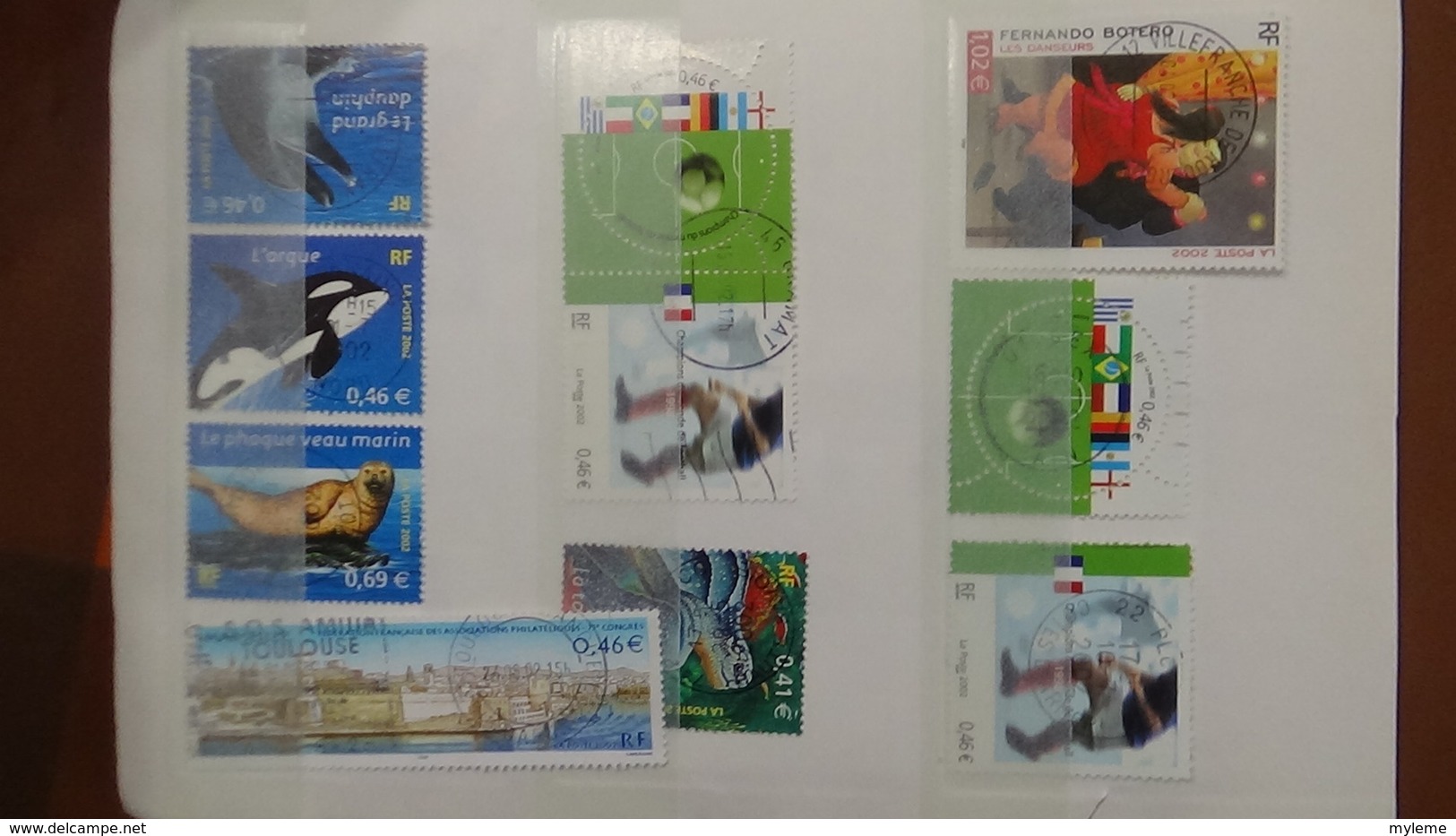 B367 Bon Lot De Timbres De France Avec Oblitérations Rondes. Très Sympa !!! - Collections (en Albums)