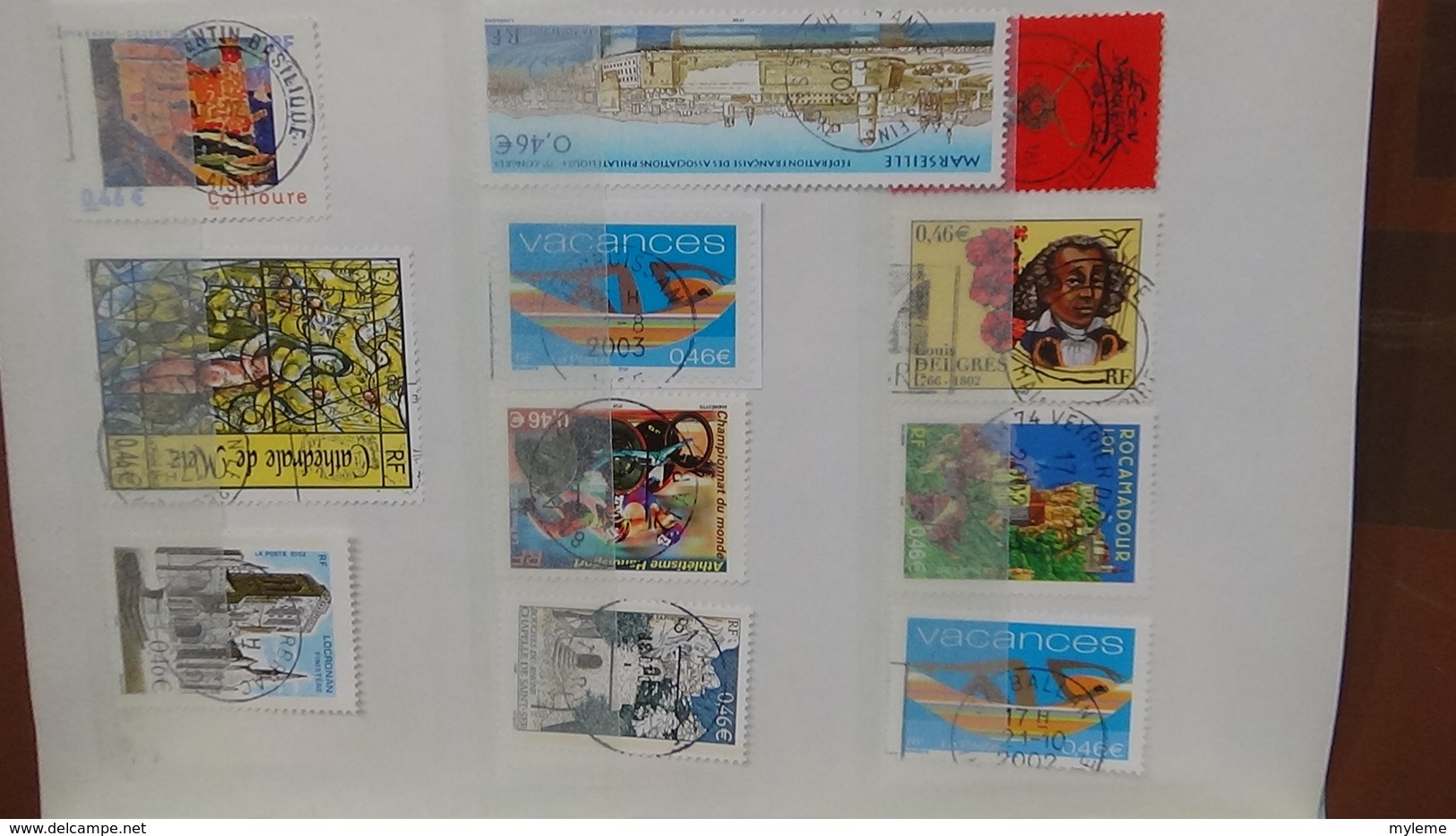 B367 Bon Lot De Timbres De France Avec Oblitérations Rondes. Très Sympa !!! - Collections (en Albums)