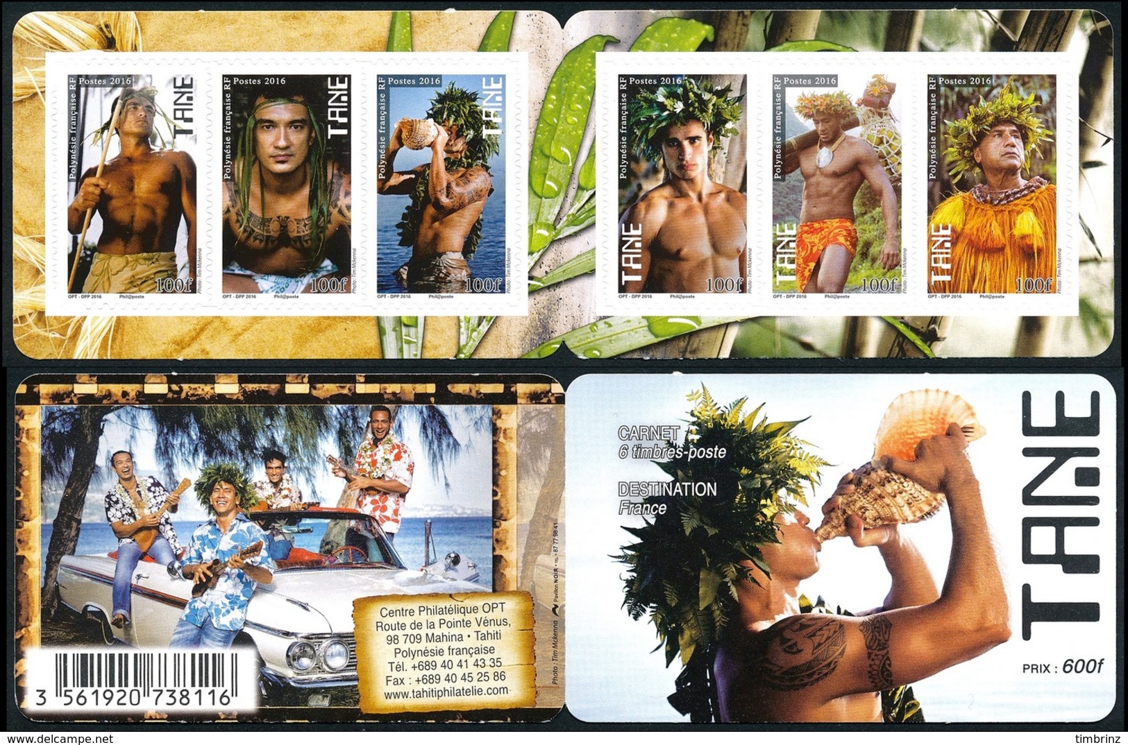 POLYNESIE Année complète 2016 + BF (dont Carnets) ** MNH SUP - Yv. 1110 à 1138 + BF 44 et 45 (Cf. images) ..Réf.POL25068