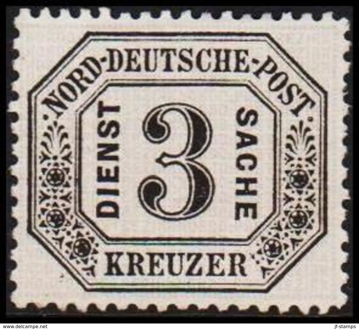 1870. NORDDEUTSCHER POSTBEZIRK. DIENST SACHE 3 KREUZER. () - JF320137 - Ungebraucht