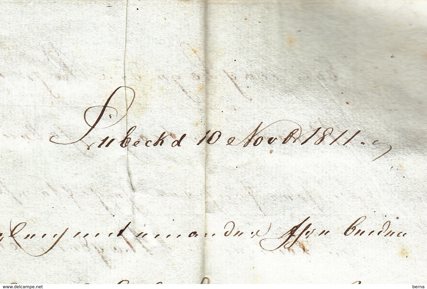 10/11/1811 DEPARTEMENTS CONQUIS 128 LUBECK B DE L'ELBE - 1792-1815: Départements Conquis