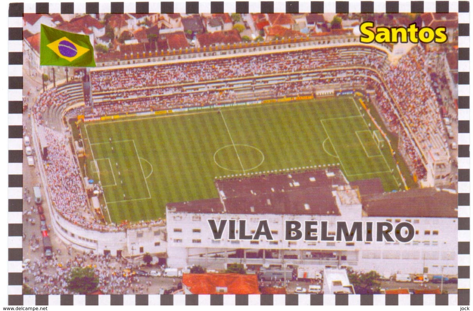 Postcard Stadium Santos Vila Belmiro Brasile Stadion Stadio - Estadio - Stade - Sports - Football  Soccer - Calcio