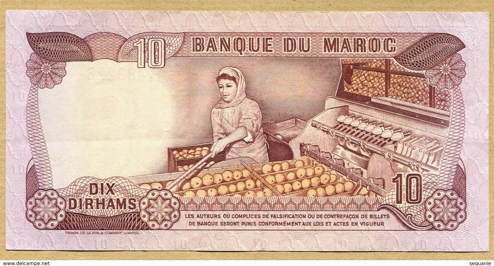 Maroc - Billet De 10 Dirhams 1970 - Maroc