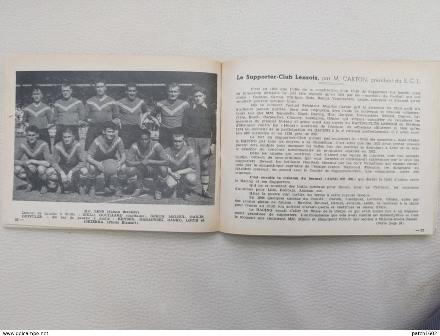 EQUIPE DE LILLE FOOTBALL NORDISTE SAISON 1950-1951 SUPERBE LIVRE