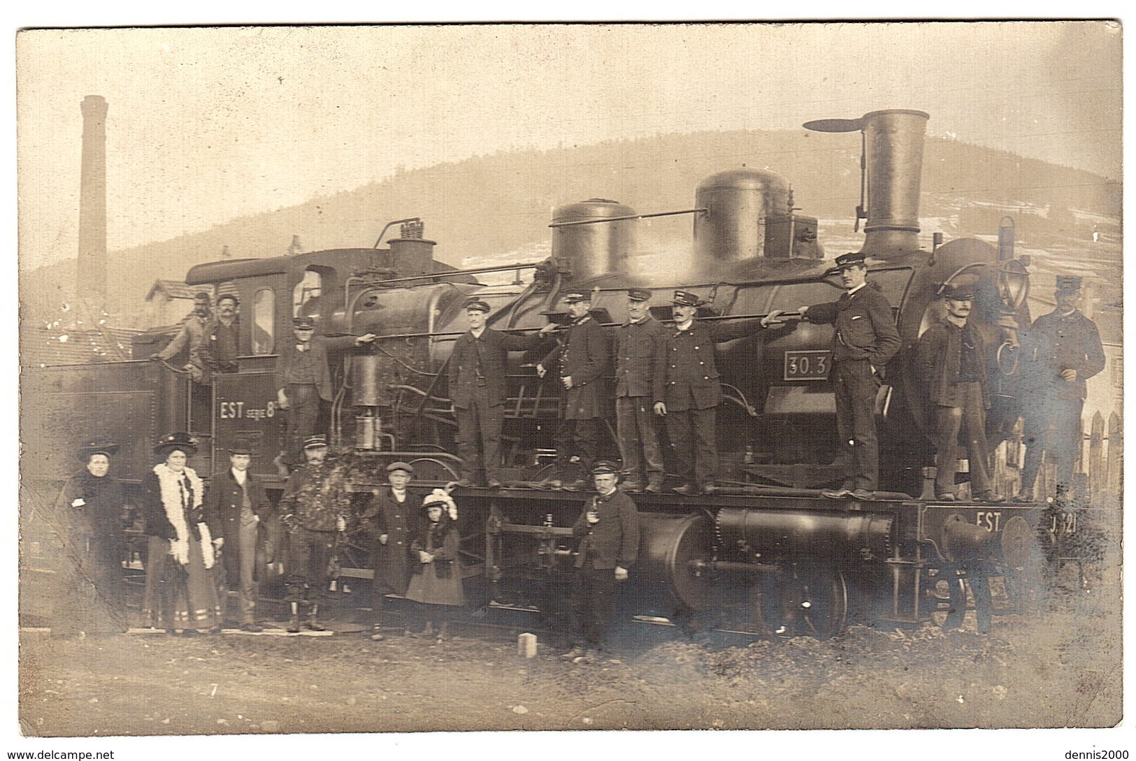 Supposé GERARDMER (88) - CARTE PHOTO - LOCOMOTIVE Et Ses CHEMINOTS - TRAIN - BELLE ANIMATION - Gerardmer