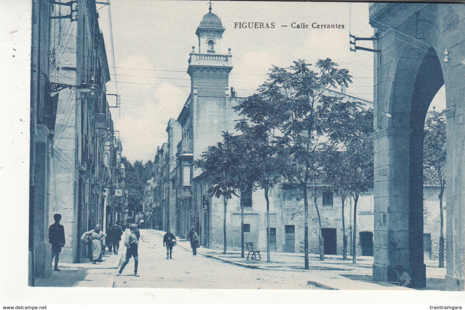 Espagne - CAT - Figueras - Calle Cervantes - Gerona