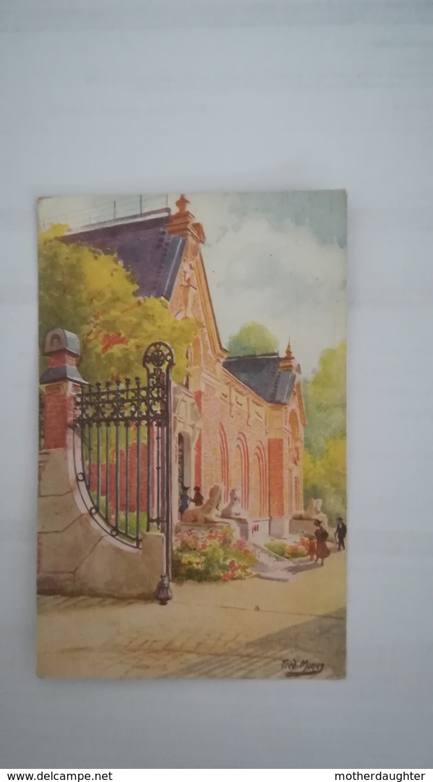 CPA ILLUSTREE CIRCULEE EN 1928 - CHOCOLAT DROULERS FRESNES NORD - LES SITES DE FRANCE PAR FRED MONEY - Pubblicitari