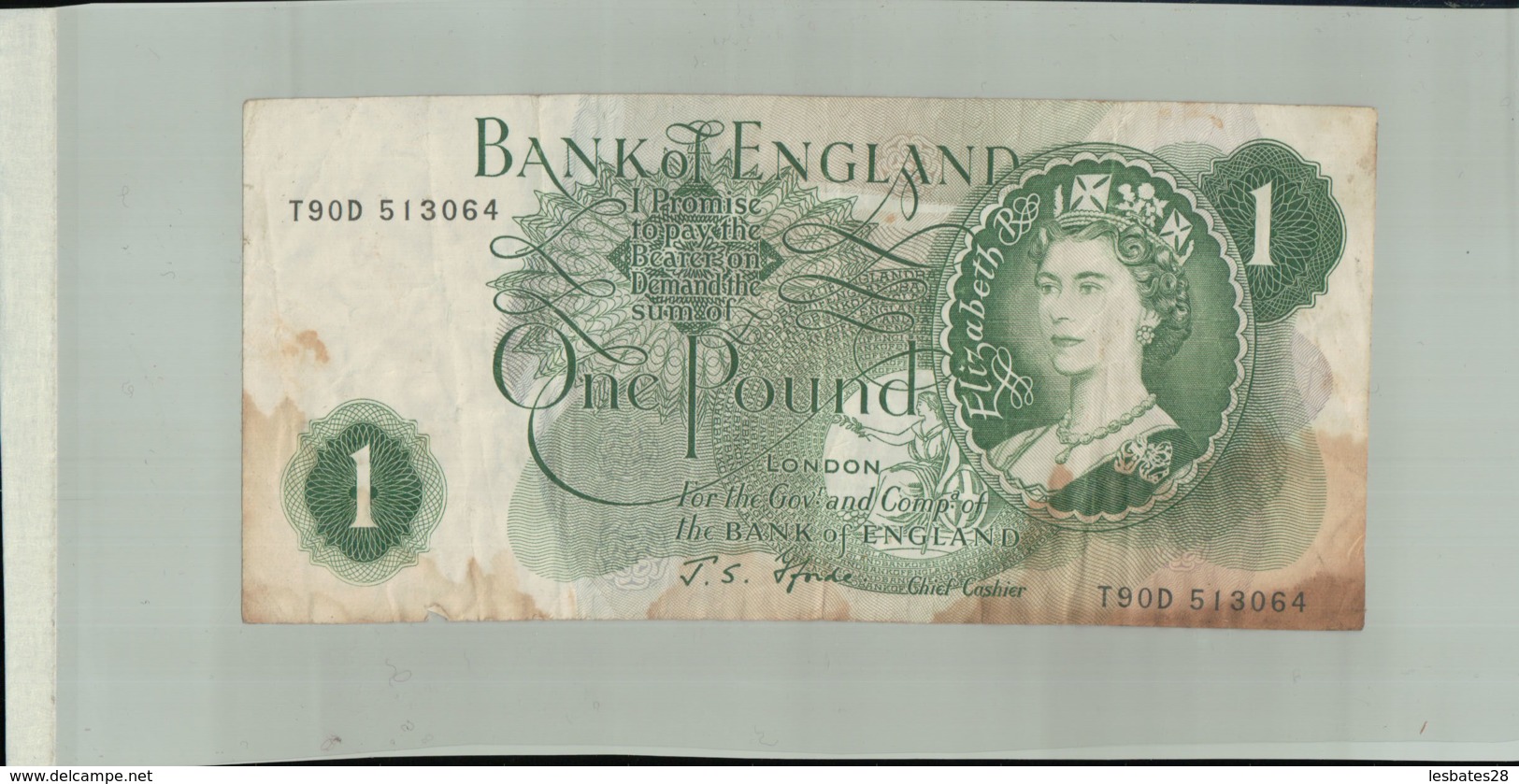 BILLET Banque Bank Of England 1 Pound London-Janv 2020  Clas Gera - 1 Pound