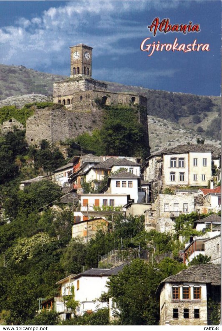 1 AK Albanien * Blick Auf Die Stadt Gjirokastra - Seit T 2005 UNESCO Weltkulturerbe * - Albanien