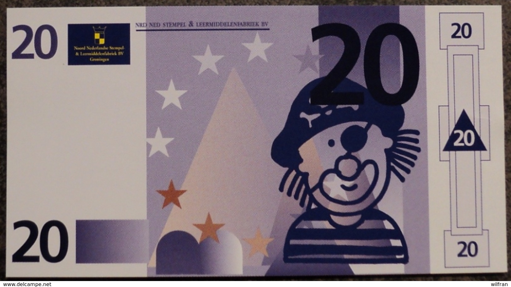 Imitatie-bankbiljet 20 Euro - Schoolgeld - Zonder Classificatie
