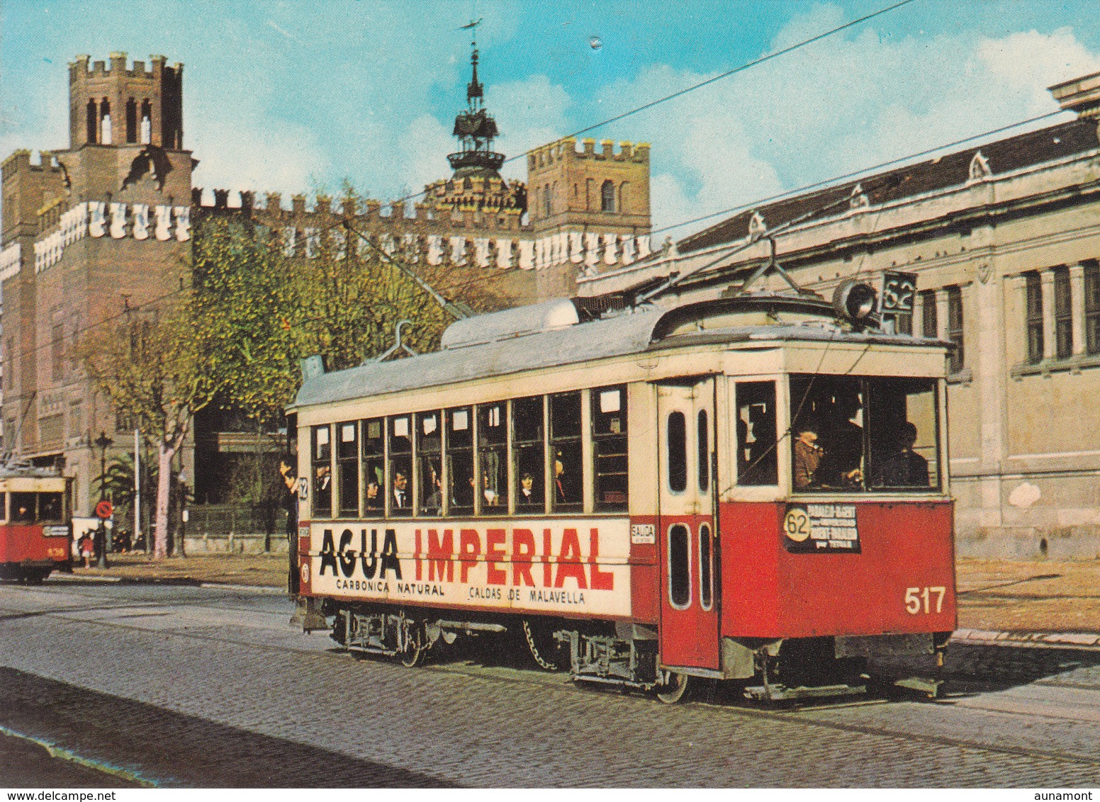 Tranvia Nº 517construido En 1926 --Calle Muntaner/Gran Via--Diciembre De 1963-"Agua Imperial" - Tranvía