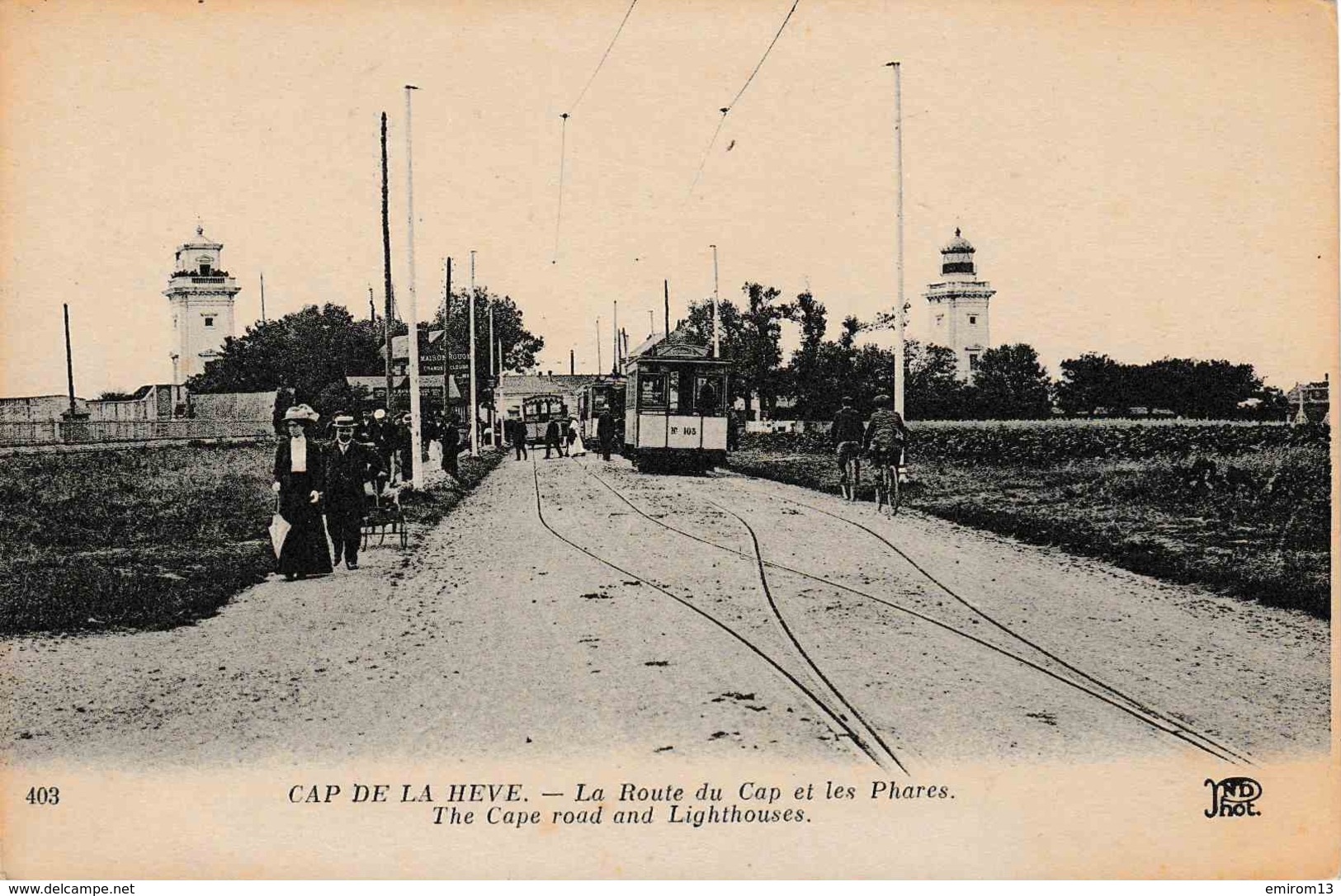 76 CAP De La HEVE La Route Du Cap Et Les Phares TRAM - Cap De La Hève