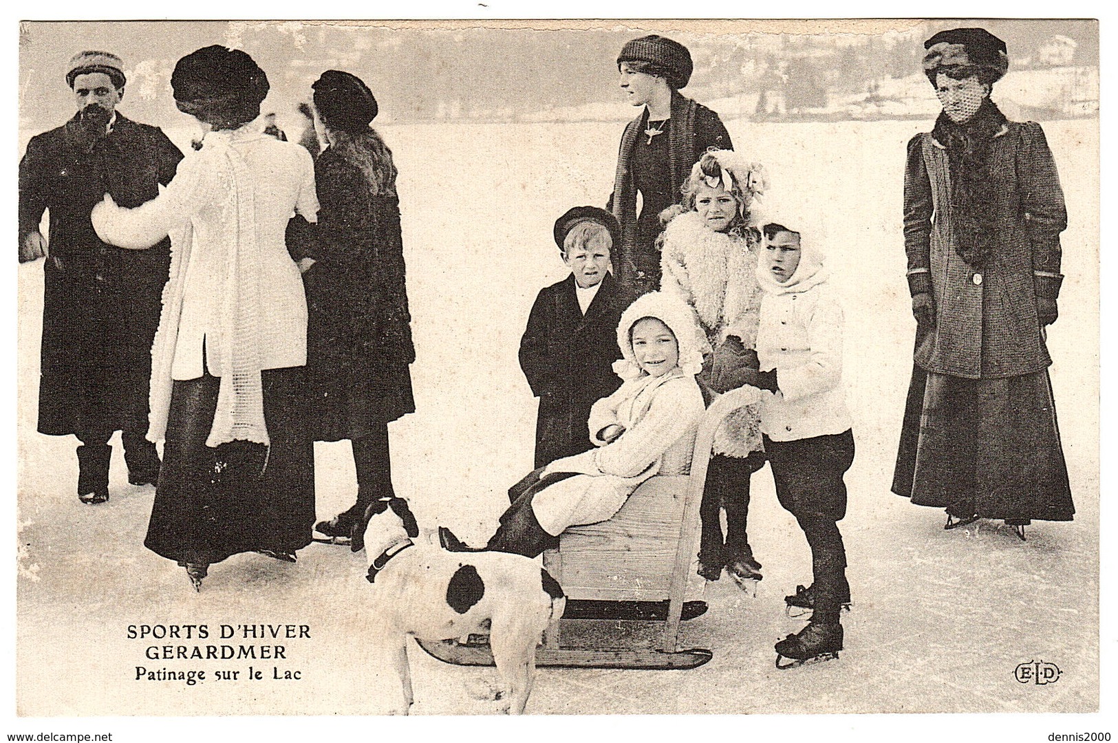 GERARDMER (88) - SPORTS D' HIVER - Patinage Sur Le Lac - Ed. E. L. D. - Gerardmer