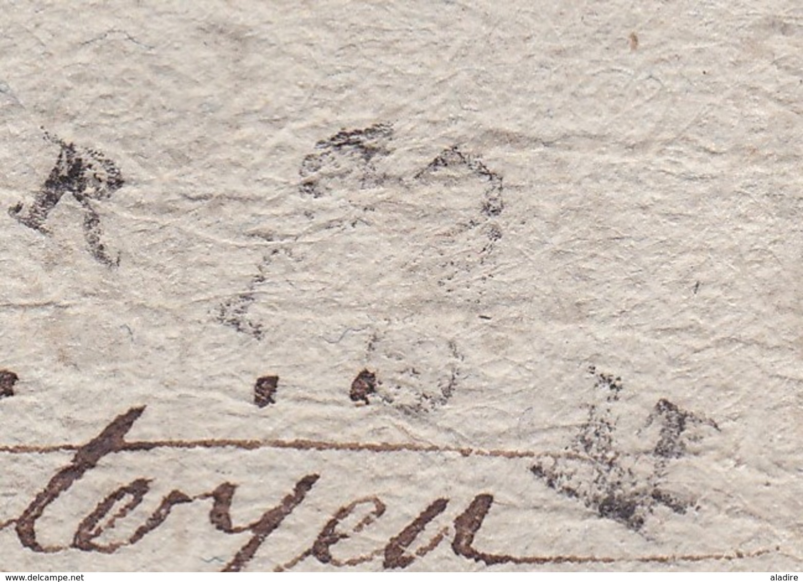 1793 - Marque Postale 62 RIOM, Puy De Dôme Sur Bande De Journal Vers Aurillac, Cantal - Service Du Tribunal Criminel - 1701-1800: Precursores XVIII