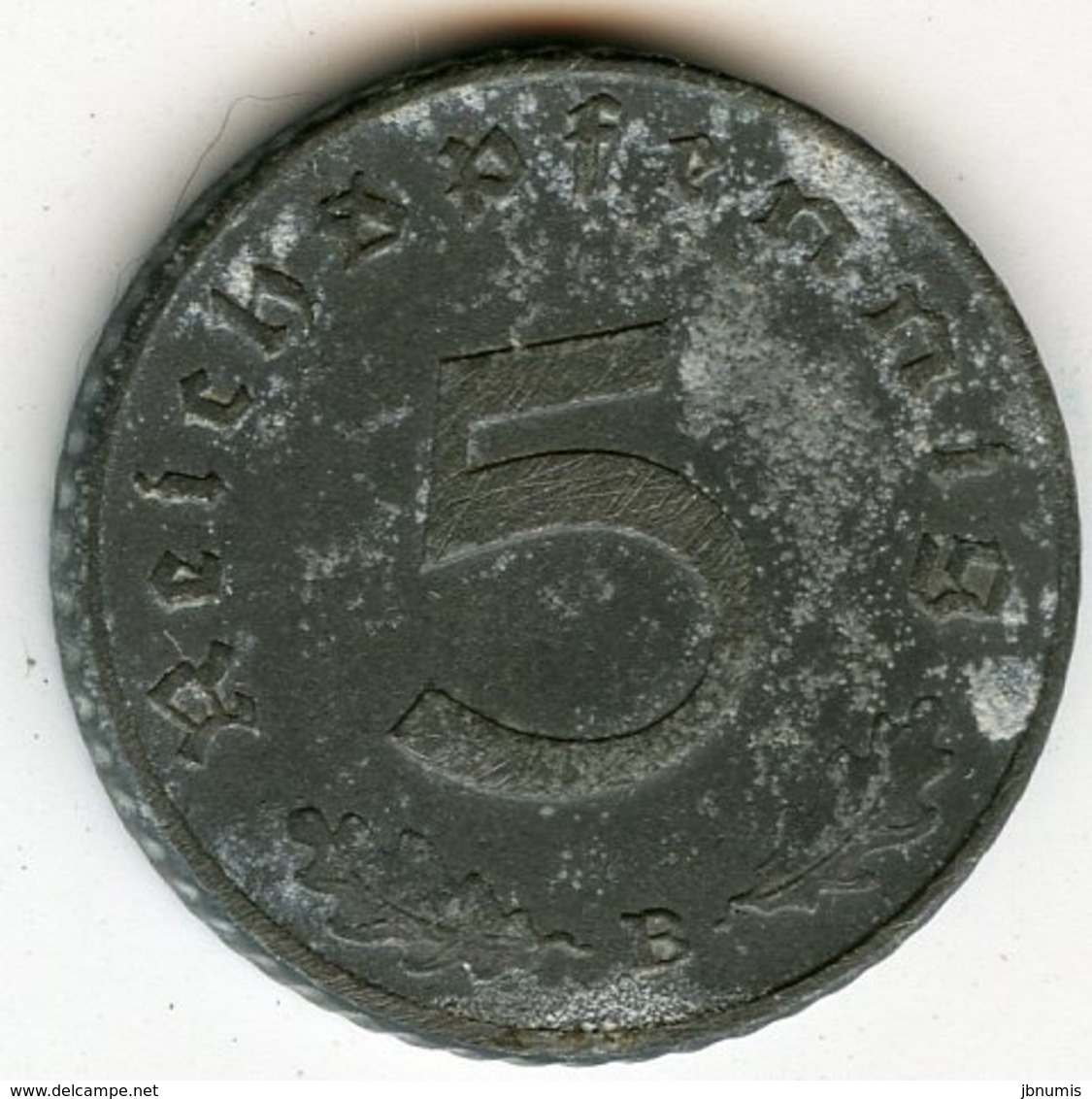 Allemagne Germany 5 Reichspfennig 1940 B J 370 KM 100 - 5 Reichspfennig