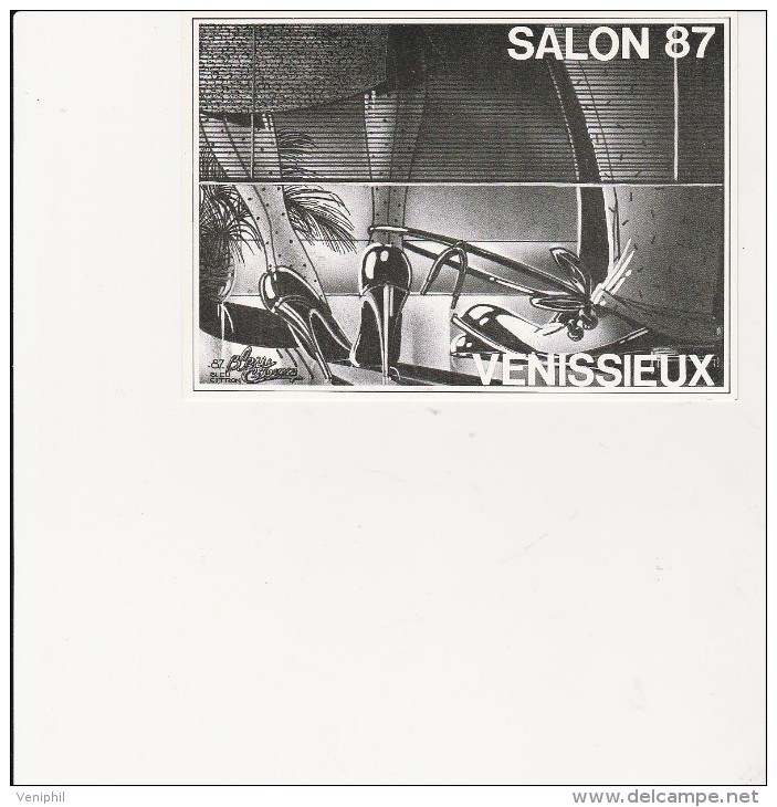 VENISSIEUX -CARTE LAUREAT DU CONCOURS "CREATION" Au 3 Eme Salon De La Carte -Postale  MARS 1987 - Andere & Zonder Classificatie
