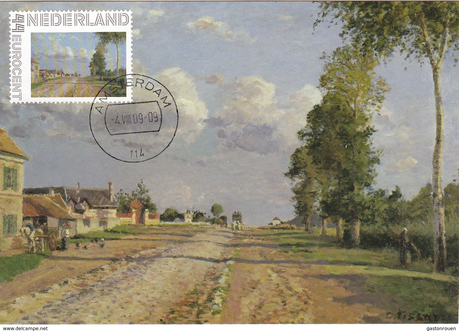 Carte Maximum Peinture Pays-Bas 2009 Pissarro - Cartes-Maximum (CM)