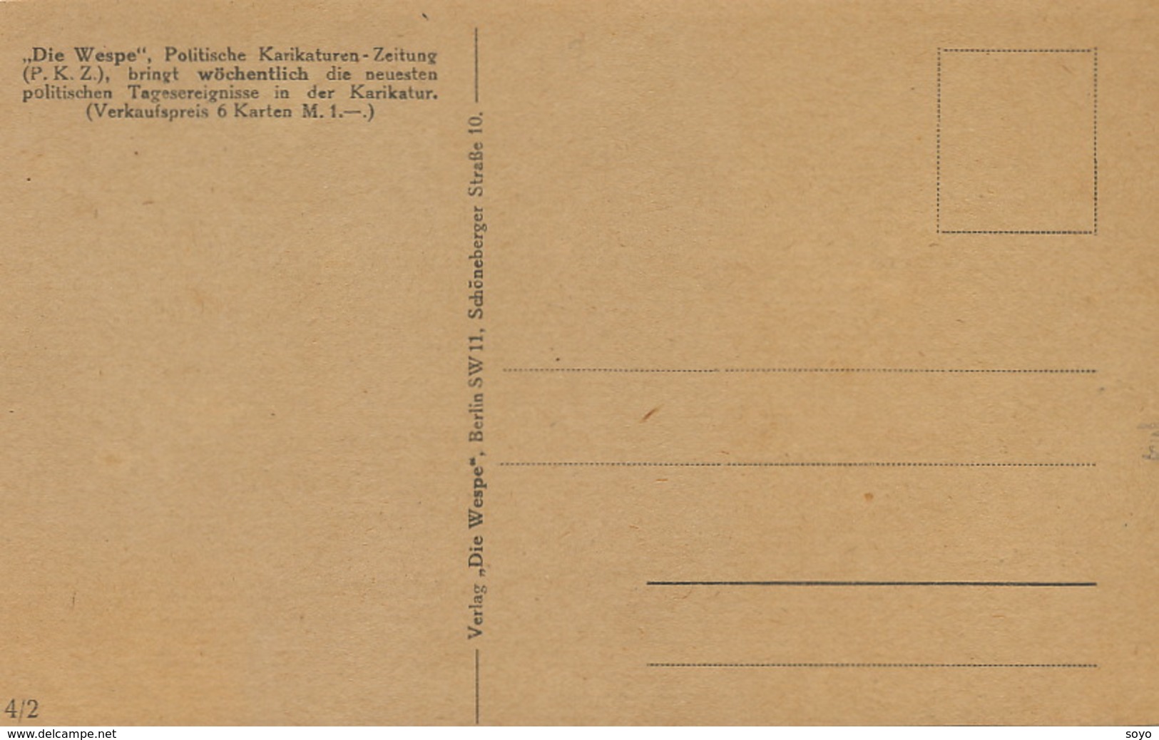 German Political Hunger 1918. Strike . Skeleton. Death. 1918 . 1919 . Famine . Grève Allemagne. Mort - Satiriques