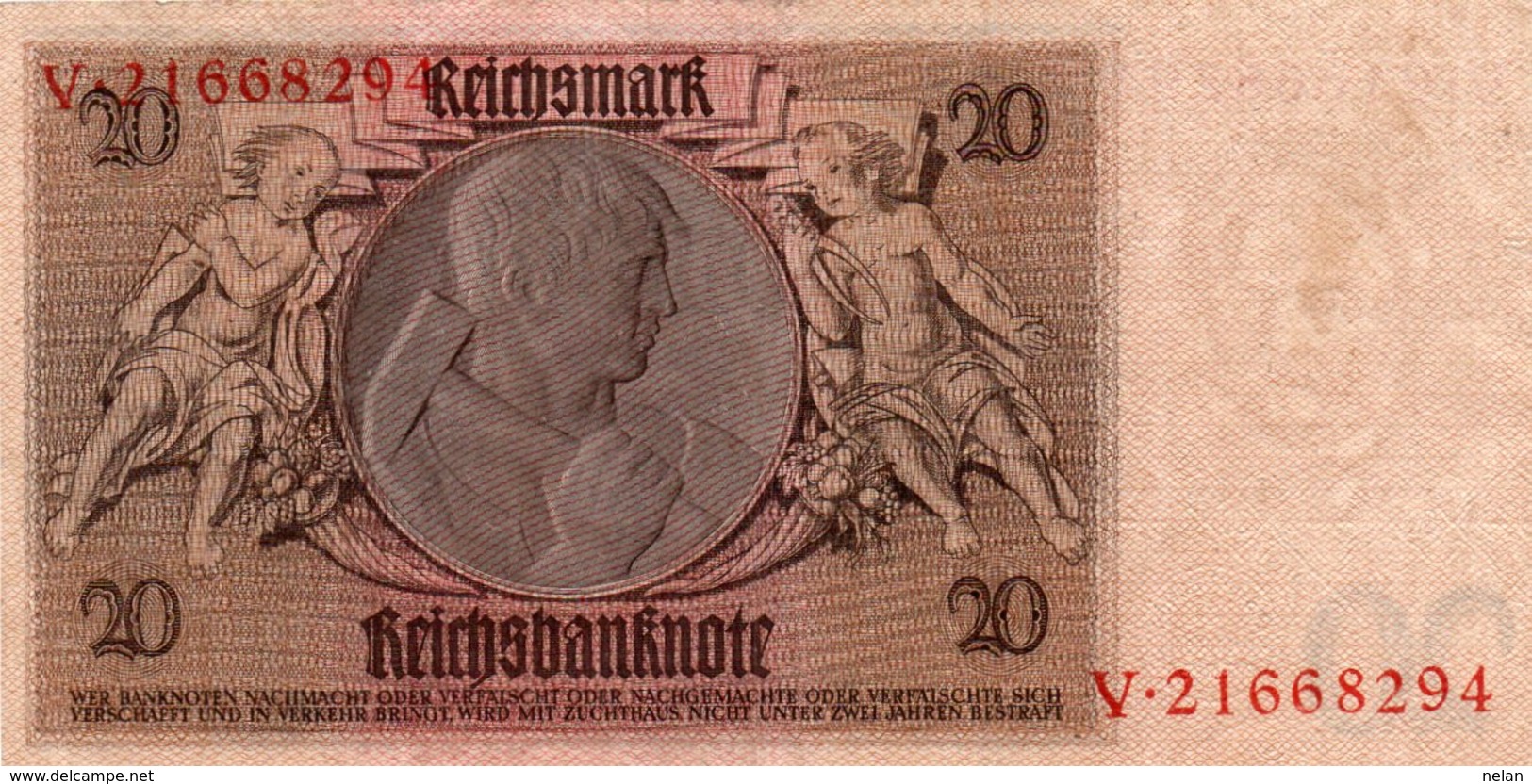 GERMANIA  20 REICHSMARK 1929  P-181 AUNC - 20 Mark