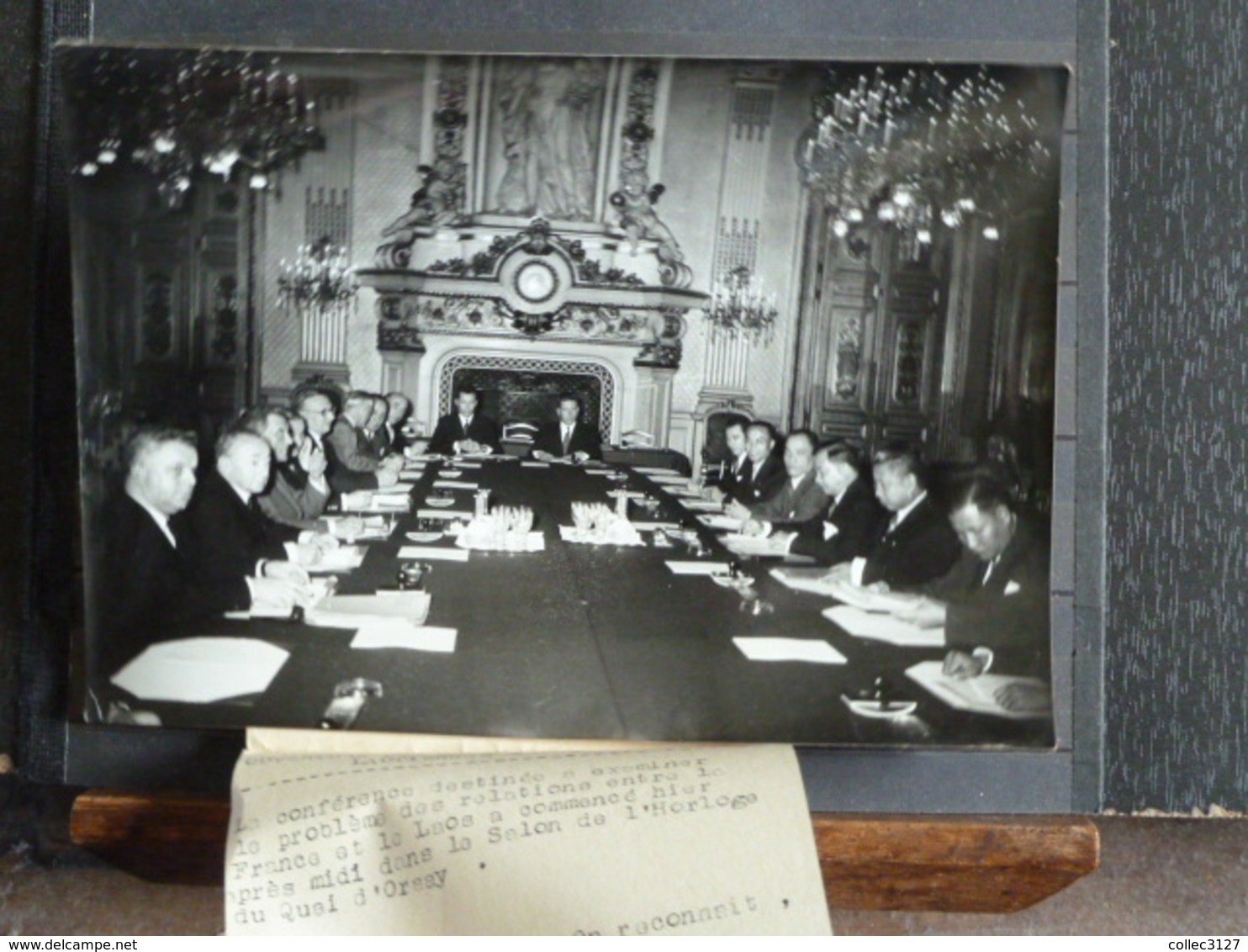 Photo De Presse - Agence Intercontinentale - Negociations Franco-Laotiennes - Paris 16/10/1953 - Berühmtheiten