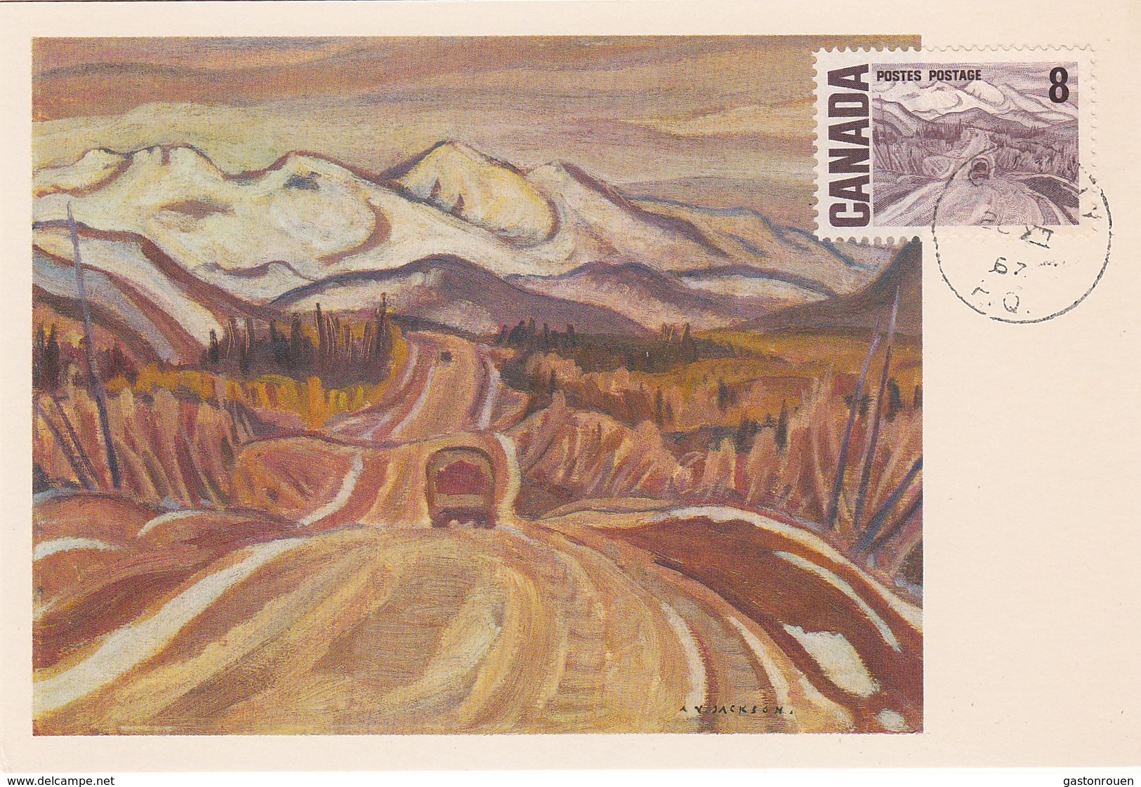 Carte Maximum Peinture Canada 1967 A Y Jackson - Cartes-maximum (CM)