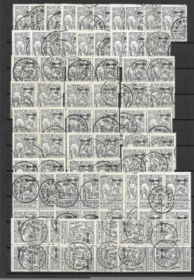 Belgium 1911 Mi. Nr.81III - 80 Used Stamps - 1910-1911 Caritas