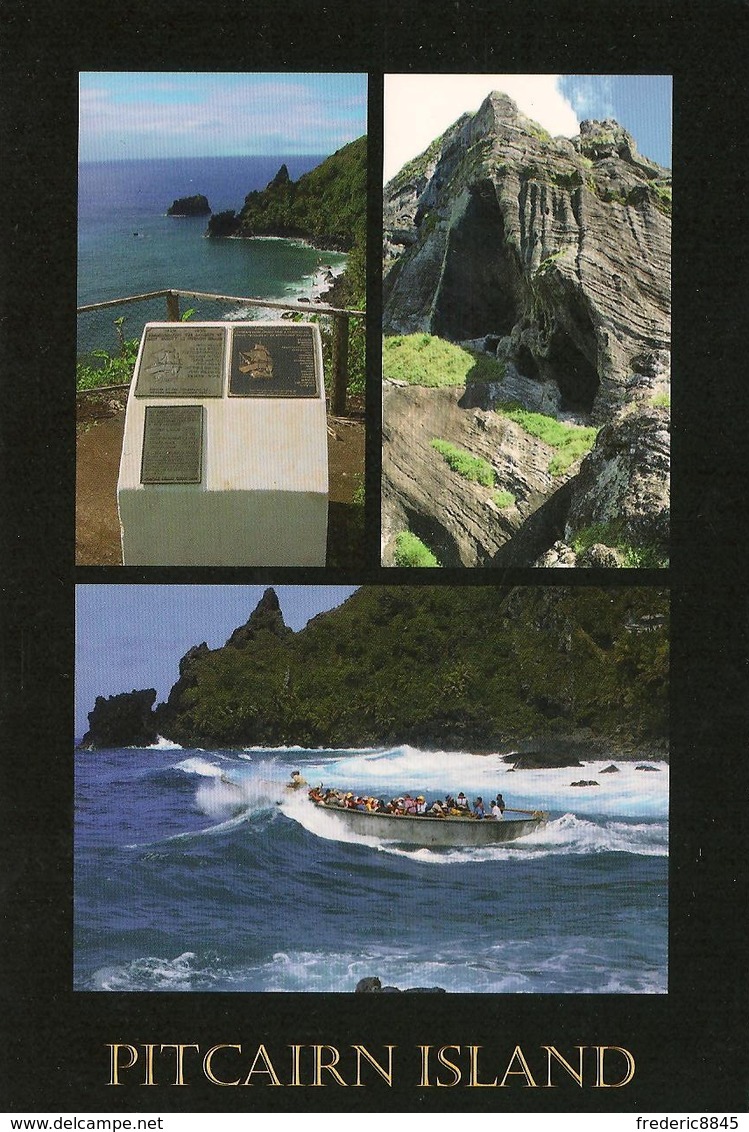 PITCAIRN ISLAND- Carte, Timbre Et Oblitération De L'île. - Islas Pitcairn