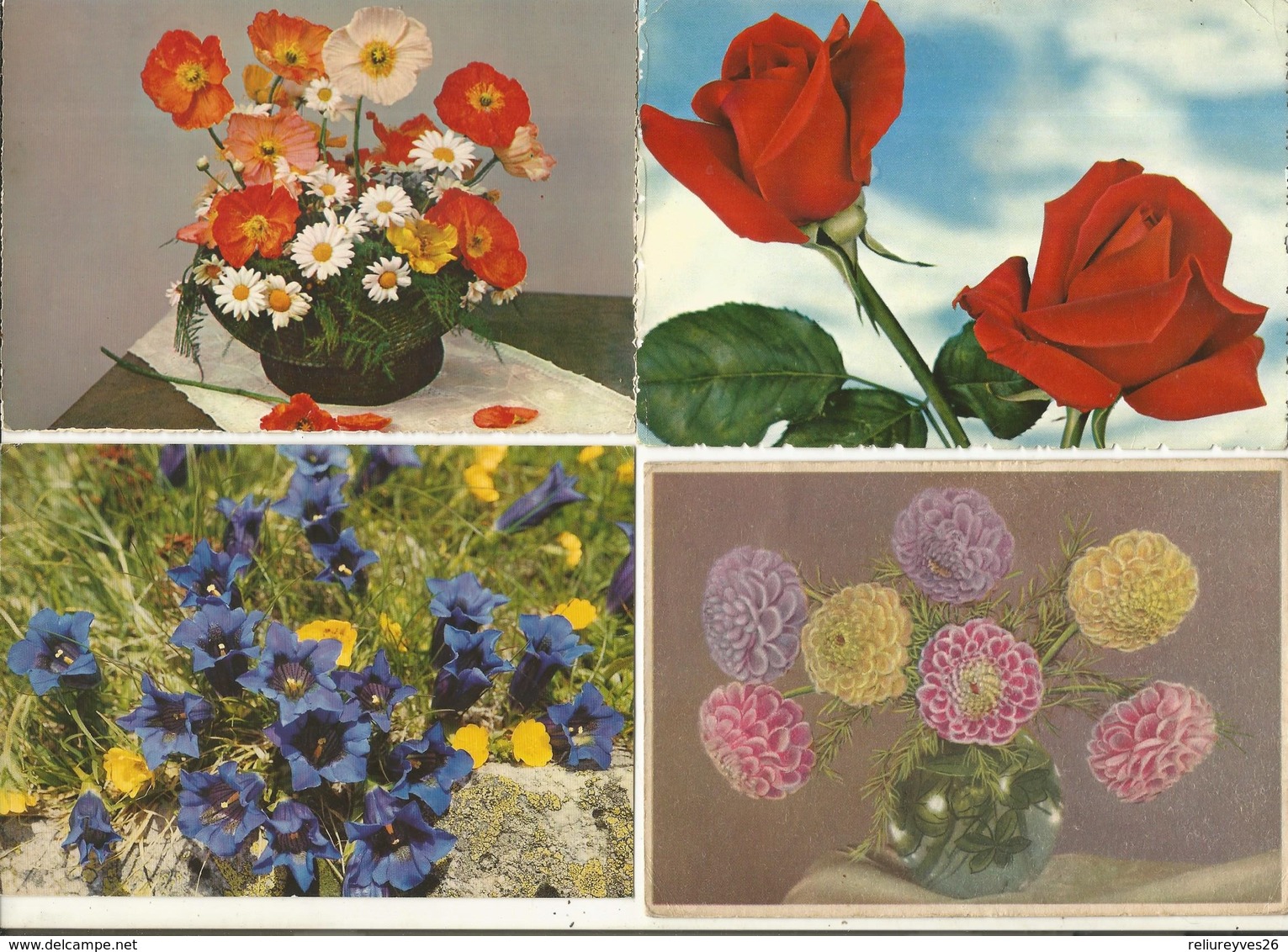 CPSM Et CPM, Th. Fleurs Lot De 50 Cartes Semi-Modernes Et Modernes , Fleurs 1950 - 1990 - Blumen