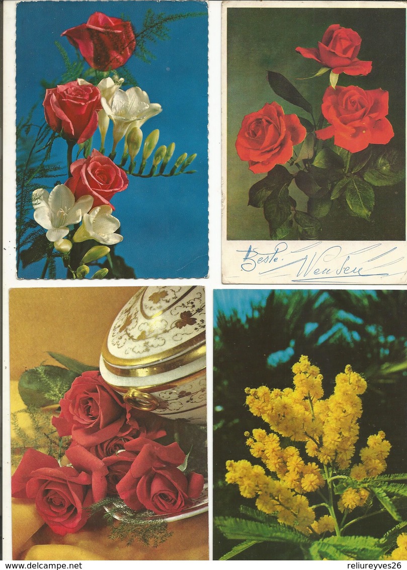 CPSM Et CPM, Th. Fleurs Lot De 50 Cartes Semi-Modernes Et Modernes , Fleurs 1950 - 1990 - Fleurs