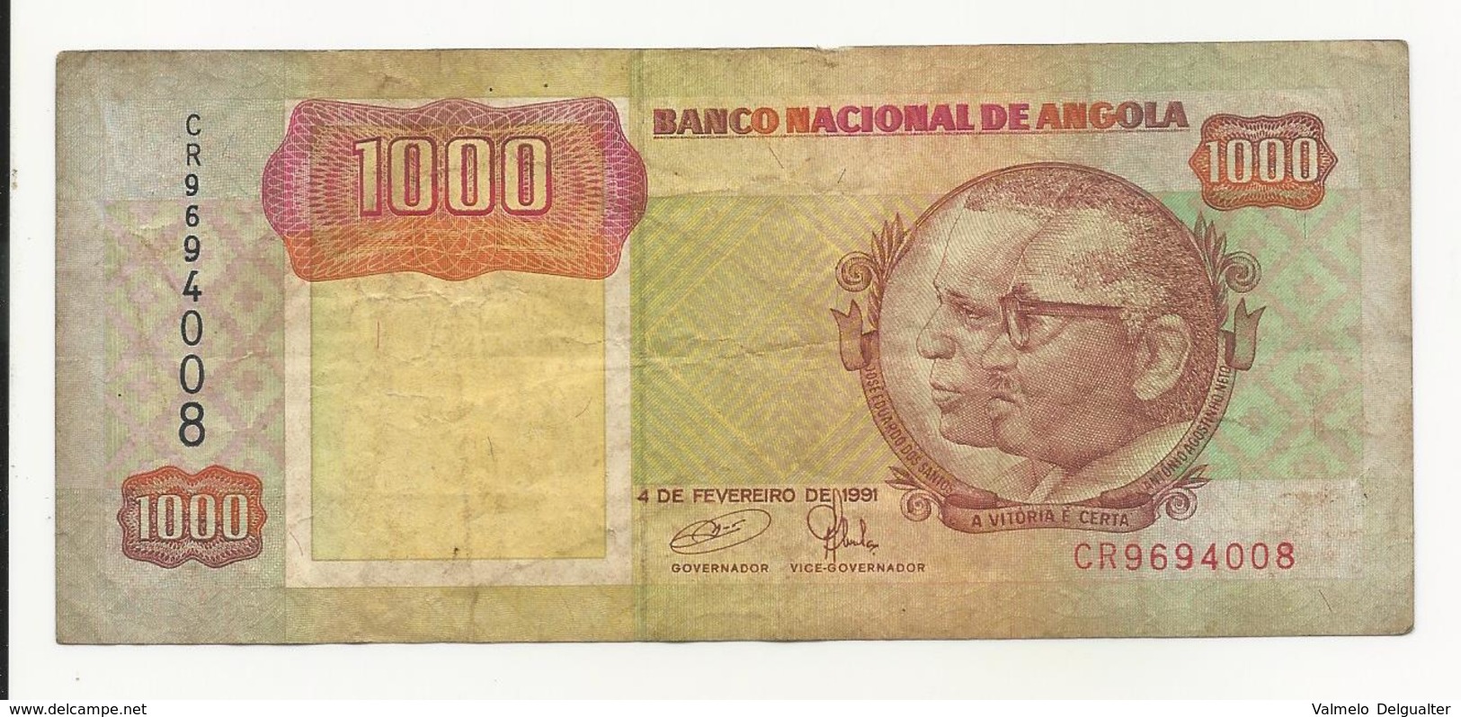 Angola 1000 Kwanzas 1991 VF - Angola