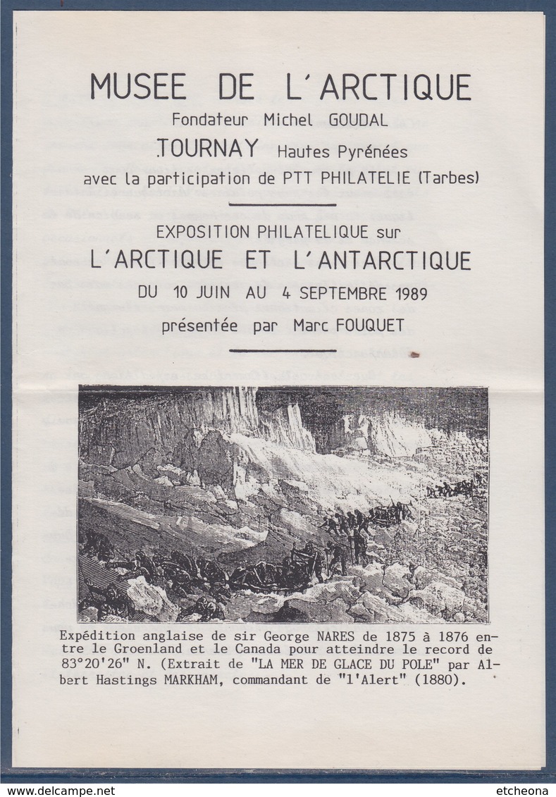 Musée De L'Arctique à Tournay 10.6.89 Exposition Philatélique Sur Arctique & Antarctique 10.6 Au 4.9.89 N°2586 + Guide - Eventi E Commemorazioni