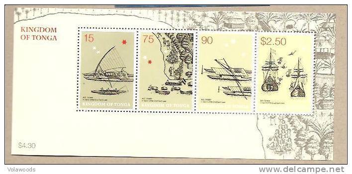 Tonga - Foglietto Nuovo: Navigatore Olandese Tasman - 2003 - Tonga (1970-...)