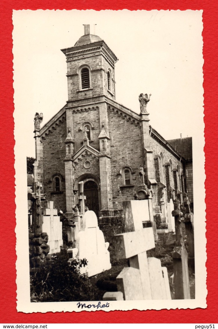 Morhet. Carte - Photo. Eglise Saint-Denis Et Cimetière - Vaux-sur-Sure