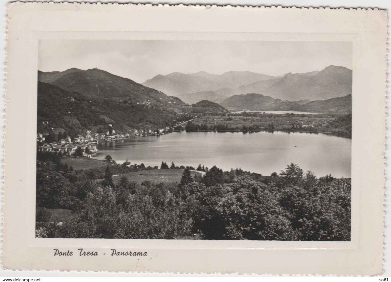 8727.   Ponte Tresa - Panorama - 1951 - FG VF - Ponte Tresa