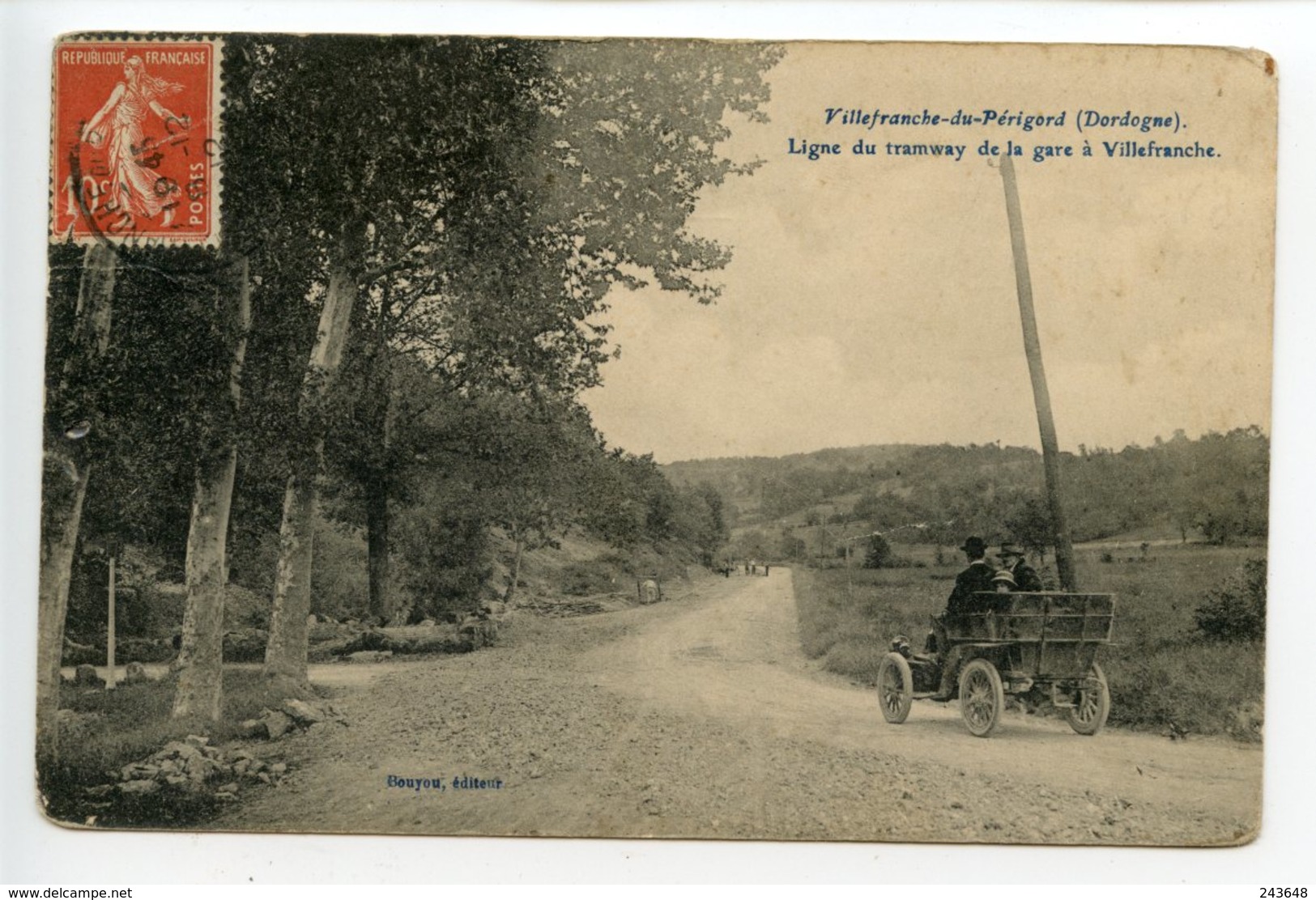 Villefranche Du Périgord Ligne Du Tramway à La Gare De Villefranche - Sonstige & Ohne Zuordnung