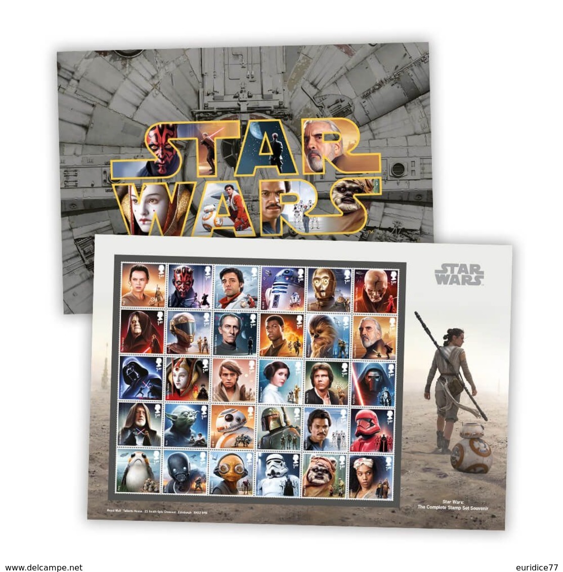 Great Britain 2019 - Star Wars III Complete Stamp Set Souvenir - Ongebruikt