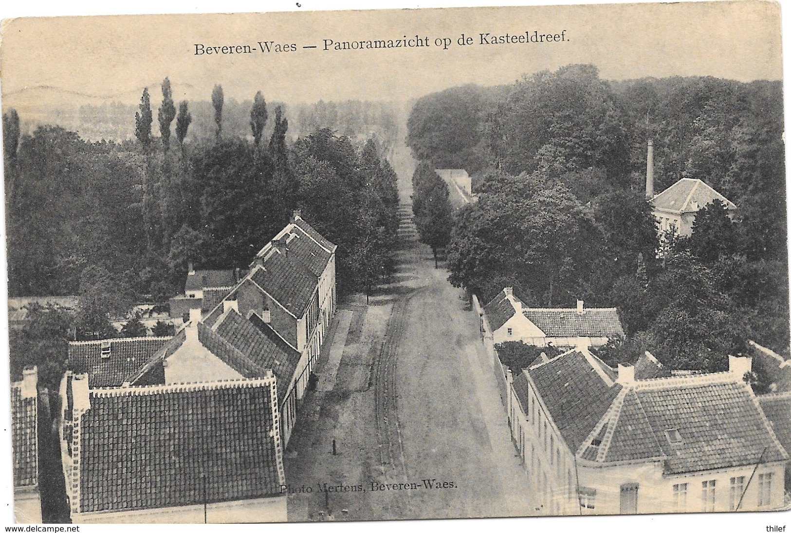 Beveren-Waas NA4: Panoramazicht Op De Kasteeldreef 1917 - Beveren-Waas