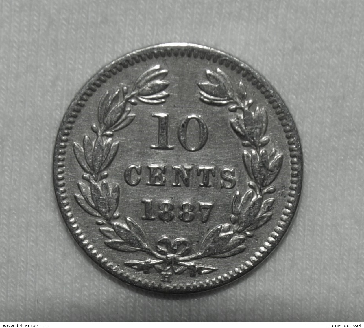 Silber/Silver Nicaragua, 1887 H, 10 Centavos VZ/XF - Nicaragua