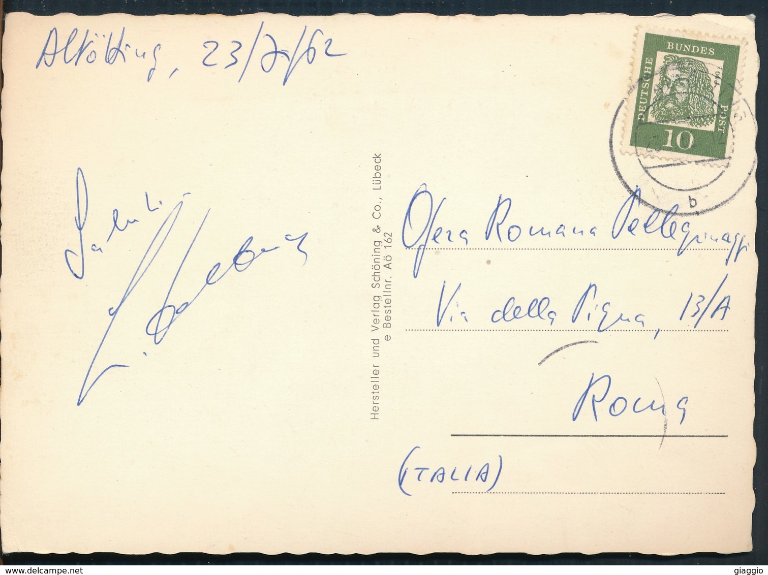 °°° 17578 - GERMANY - GRUSS AUF DEM ALTOTTING - 1962 With Stamps °°° - Altoetting