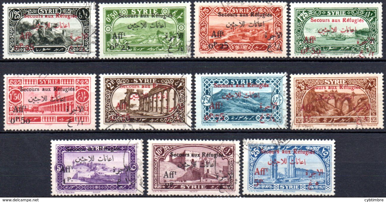 Syrie: Yvert N°  167/178° Sauf Le 170° - Used Stamps