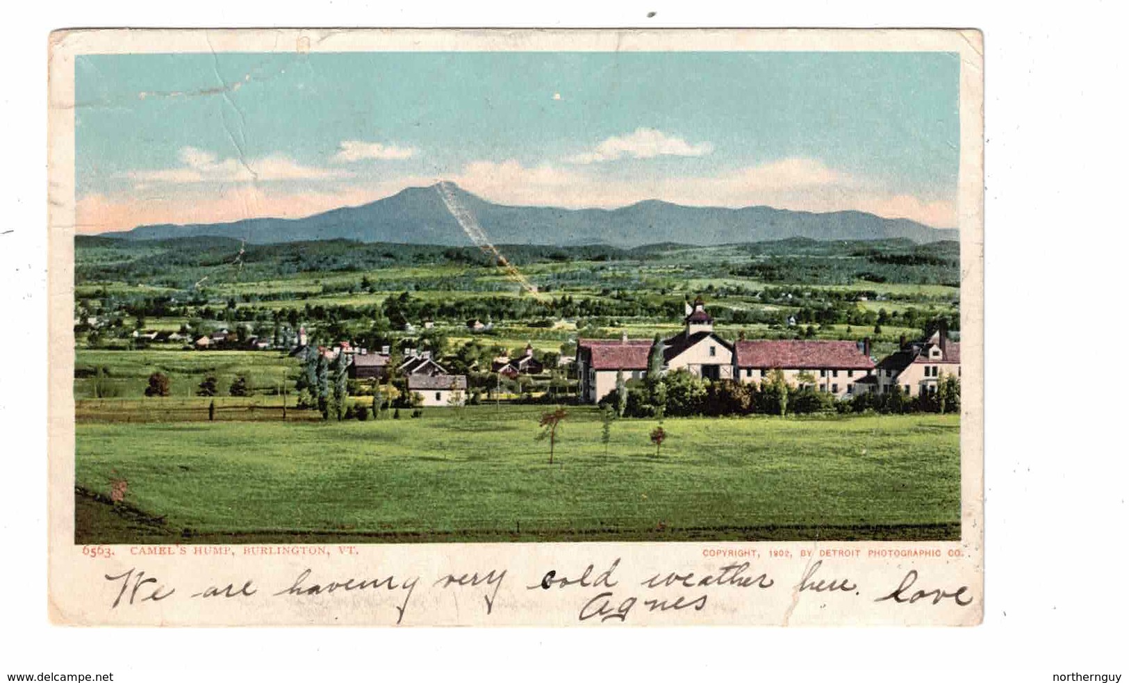 BURLINGTON, Vermont, USA, Camel's Hump,1906 UB Postcard - Burlington