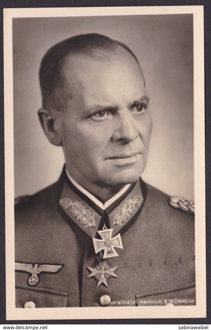 AK Propaganda / Ritterkreuzträger /  Generalmajor Heinrich Kirchheim - Weltkrieg 1939-45