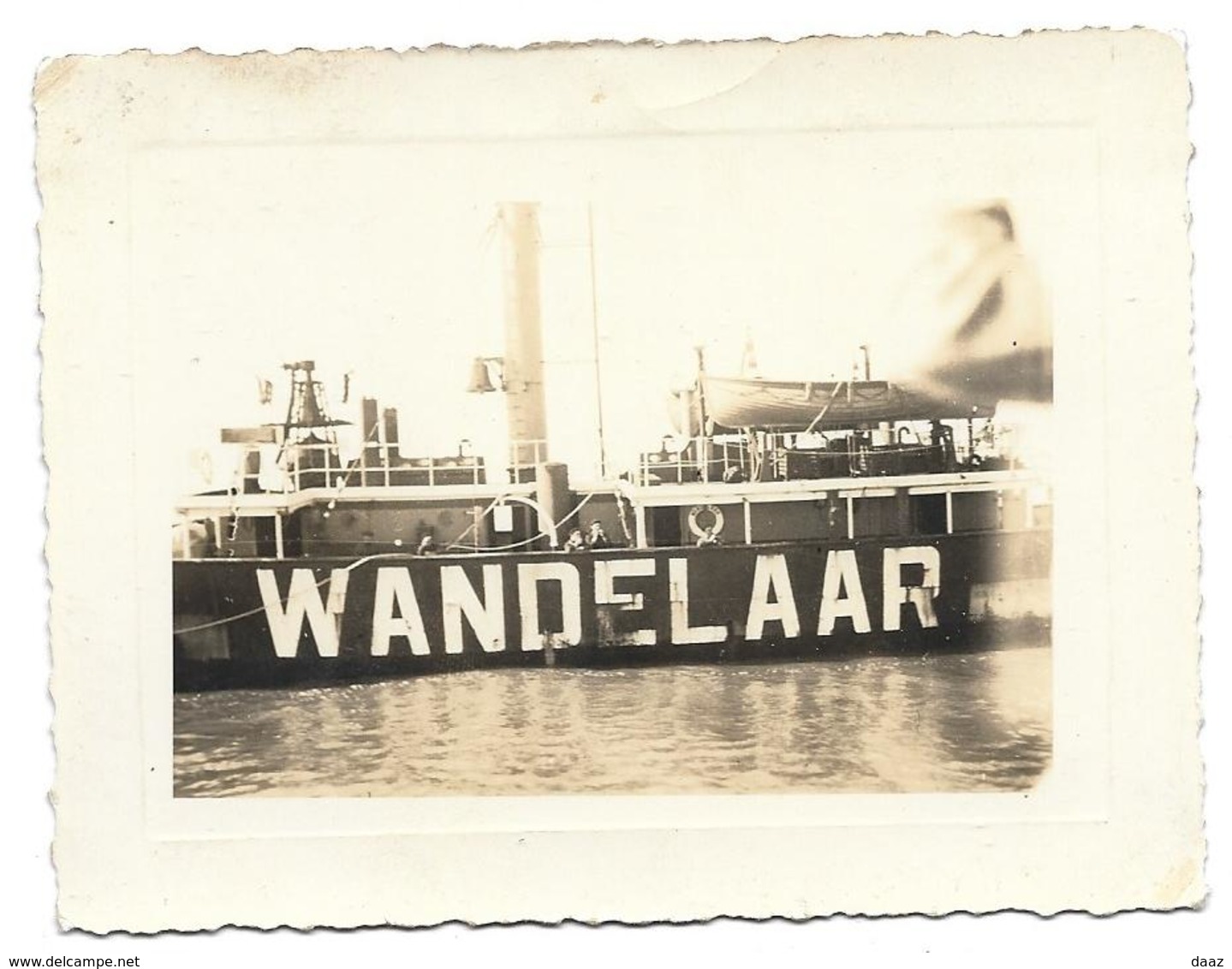 Bateau Phare Wandelaar 1935 (  Blankenberge ? Oostende ?) Photo 11x8,5 - Bateaux