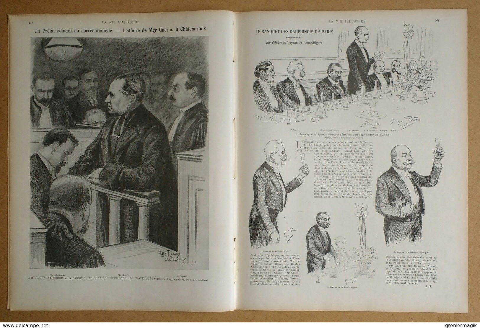 La Vie Illustrée N°171 Du 24/01/1902 La Justice Militaire Compagnie De Discipline Et Pénitenciers - Décorateur Jambon - Autres & Non Classés