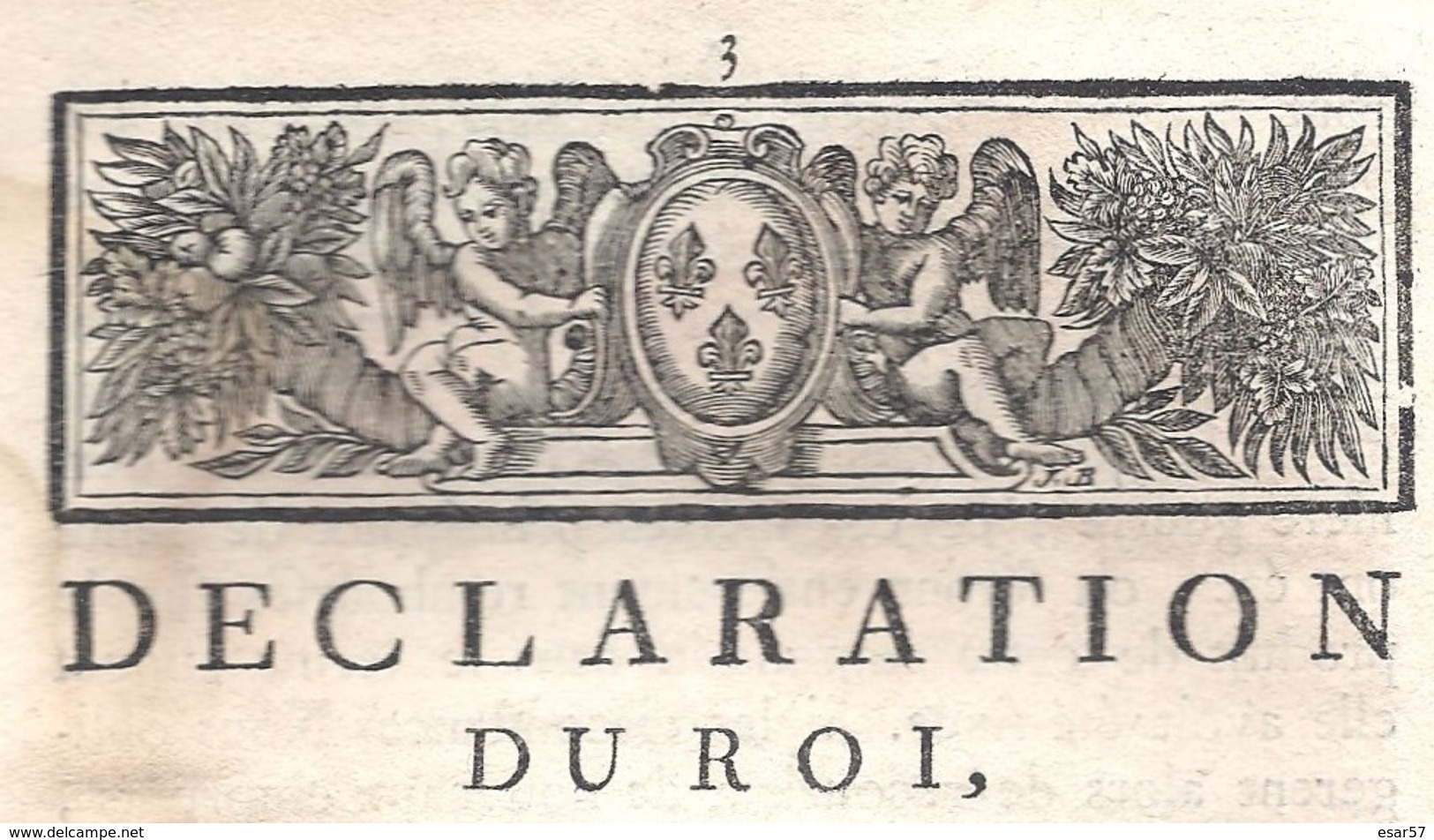 Déclaration Du Roy Impôts Compiègne 7 JUILLET 1756 Imprimé à Metz - Décrets & Lois