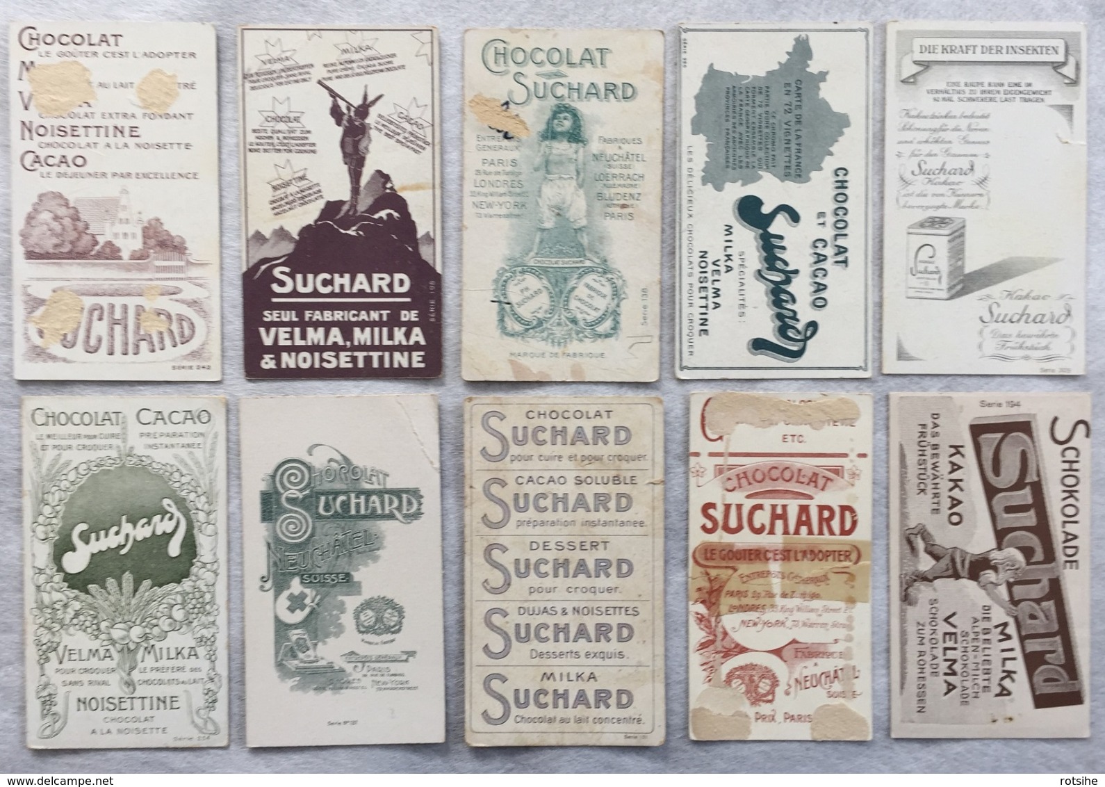 LOT De 10 CHROMOS Suchard - Suchard