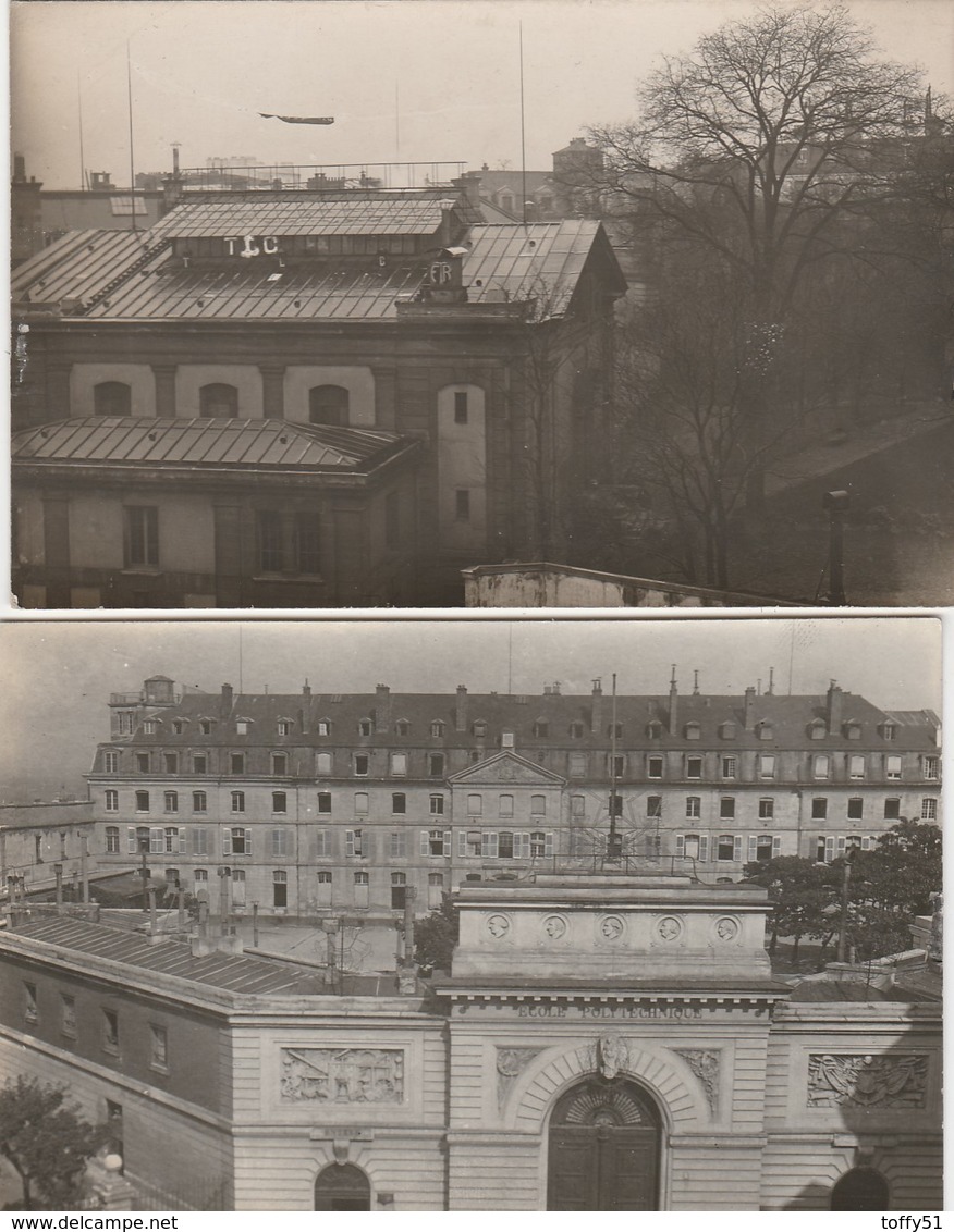 2 CARTE PHOTO:PARIS (75) ÉCOLE POLYTECHNIQUE - Sonstige & Ohne Zuordnung