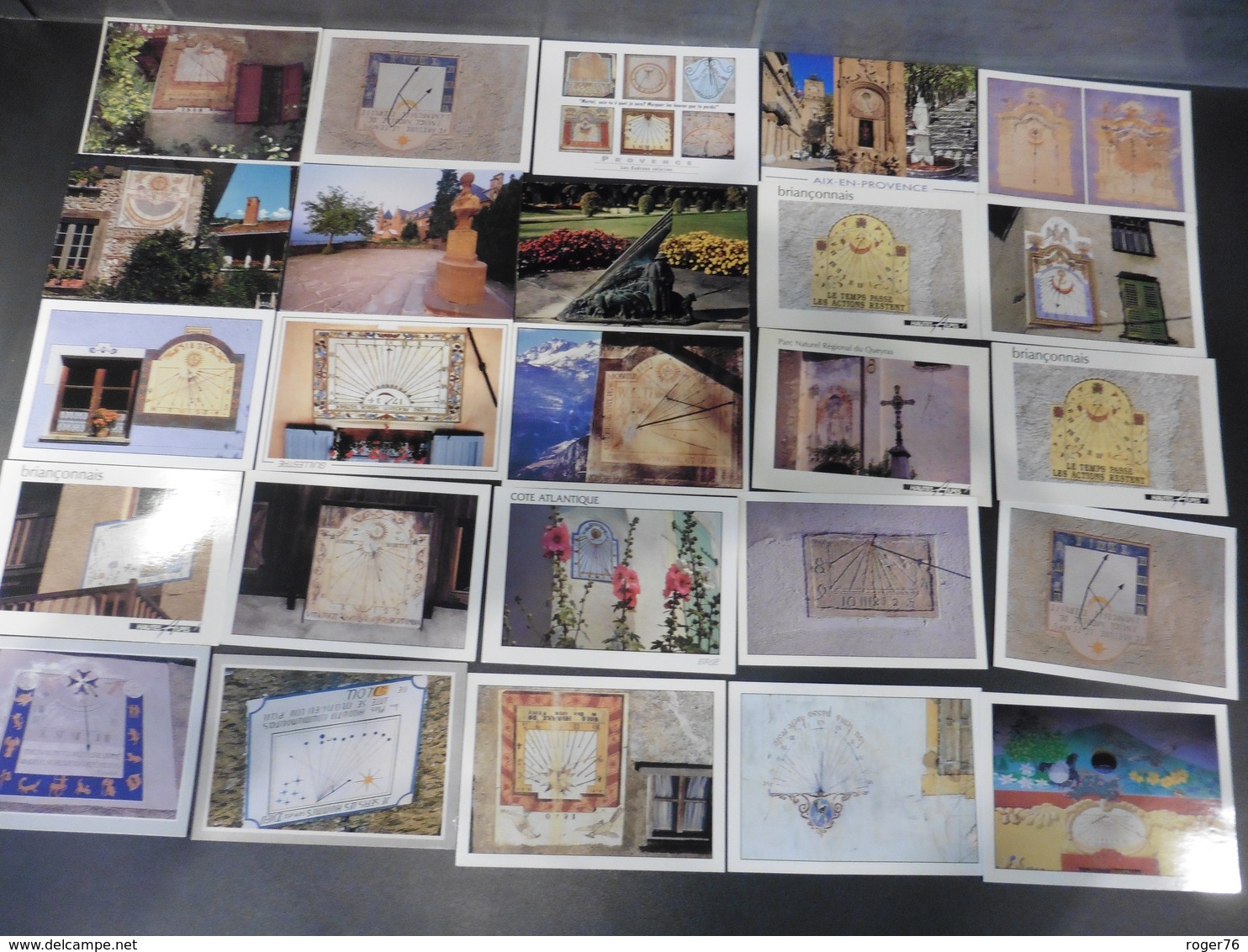 LOT  DE  180  CARTES  POSTALES  NEUVES DE  CADRANS  SOLAIRES   DE  FRANCE